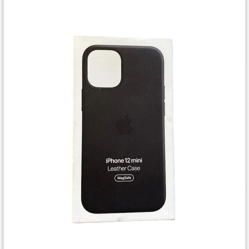 New Apple Leather Case with MagSafe (for iPhone 12 Mini) - Black